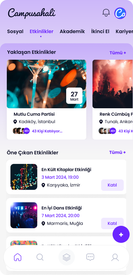 Etkinlikleri Kaçırma